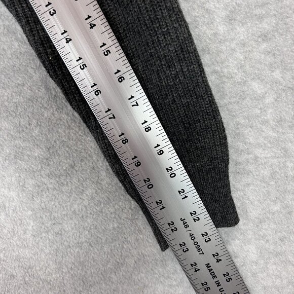 Madewell Gray Small Glenbrook Merino Wool Blend Half Zip Sweater  Pockets Pull O - Picture 7 of 11